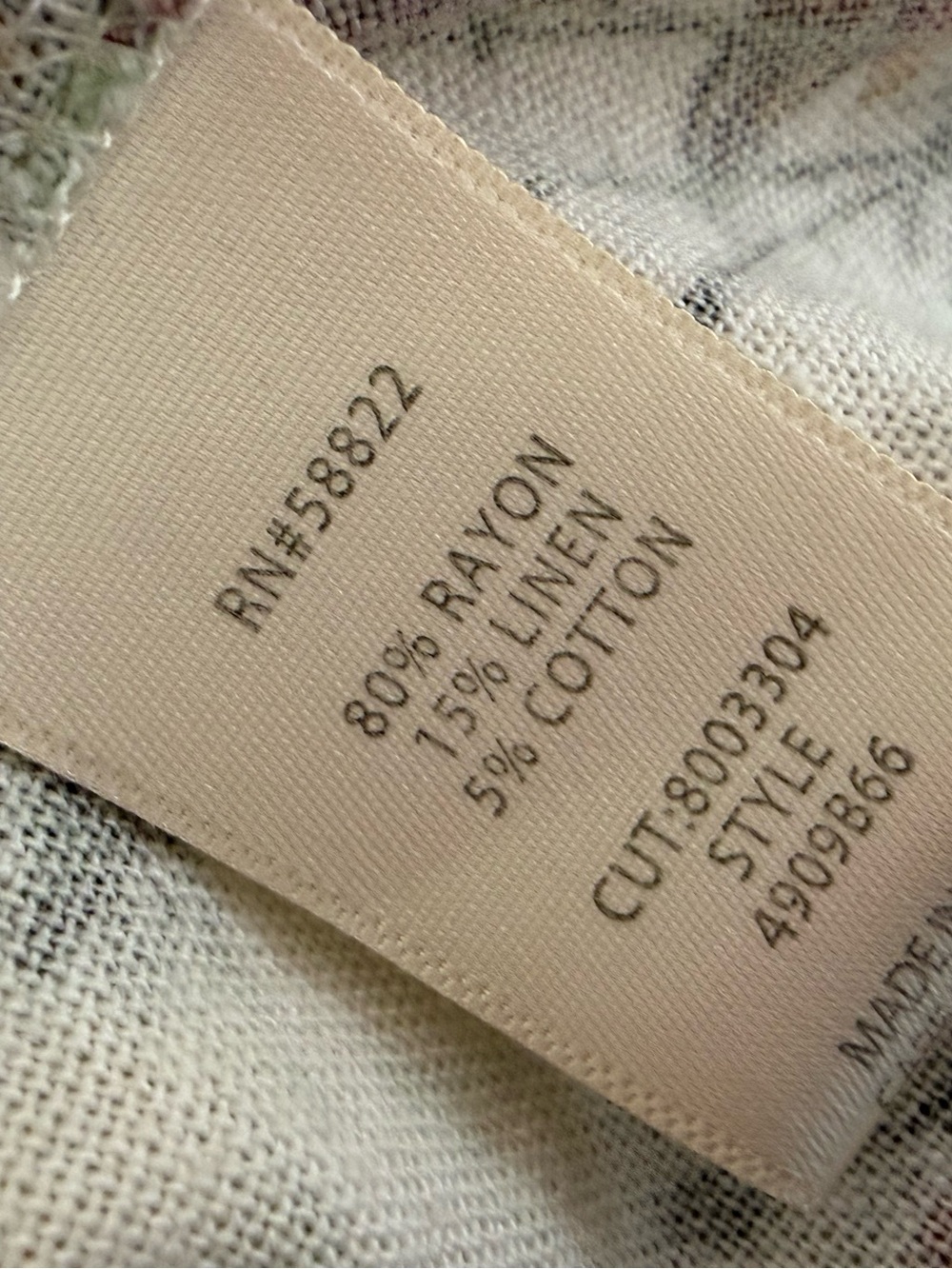 Max Studio London Floral Prairie Maxi Dress Large Linen Rayon Cottagecore NWOT - Picture 6 of 8